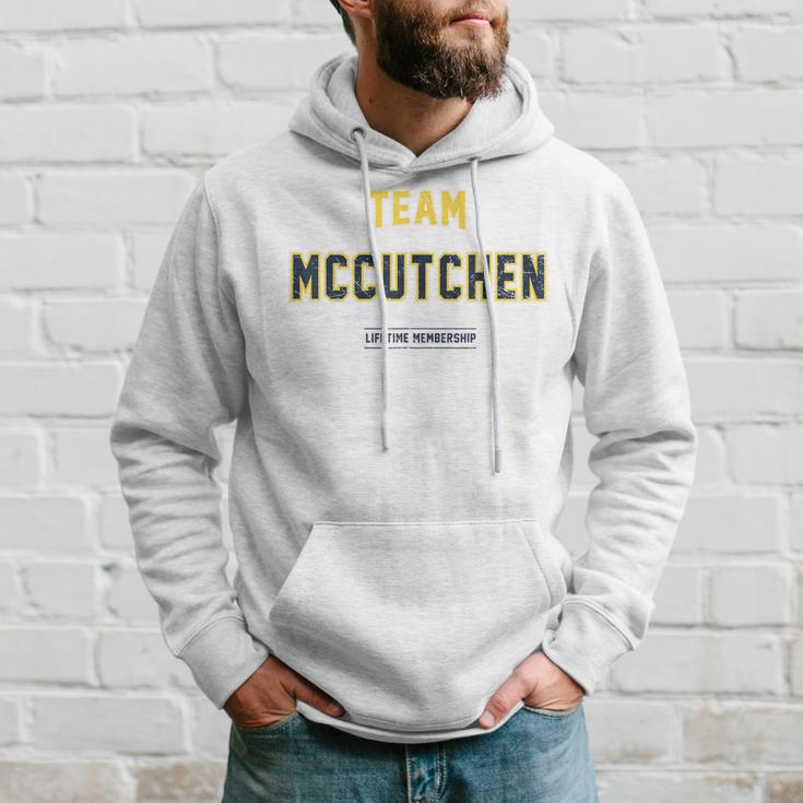 Distressed Team Mccutchen Proud Family Surname Last Name Hoodie Gifts for Him