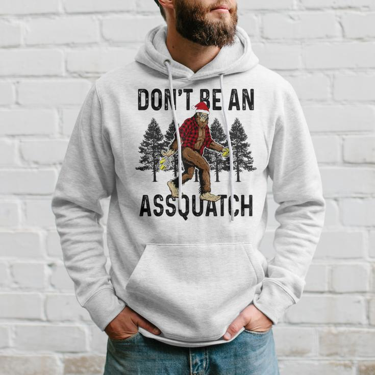 Don't Be An Assquatch Snarky Outdoor Sasquatch Night Stroll Hoodie Gifts for Him