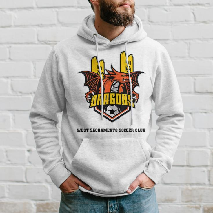 Dragons Soccer Orange Hoodie Gifts for Him