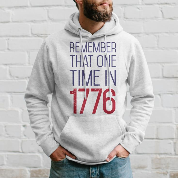Fourth Of July Remember 1776 Funny American History Usa Hoodie Gifts for Him