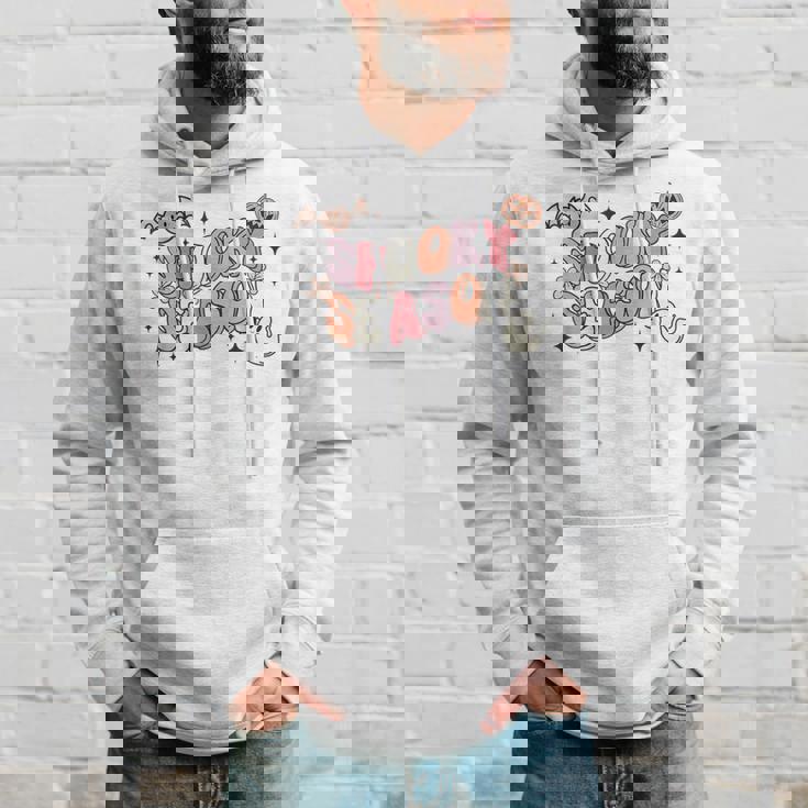 Halloween Vibes Retro Spooky Ghost Boo Spooky Season Hoodie Gifts for Him