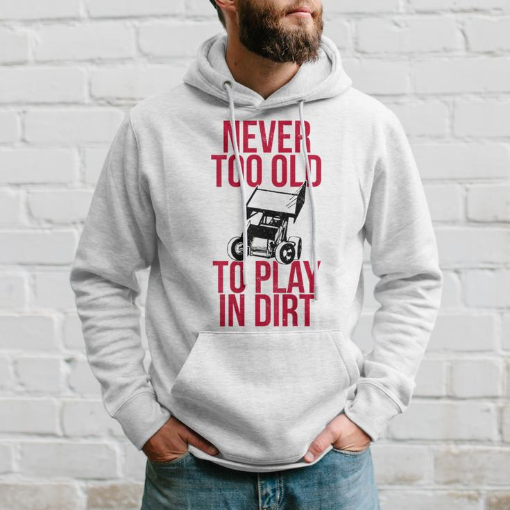 Funny Sprint Car Driver Team Racing Play Dirt Track Driver Funny Gifts Hoodie Gifts for Him