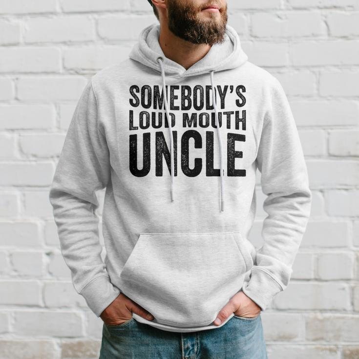 Funny Uncle Fathers Day Somebodys Loud Mouth Uncle Retro Funny Gifts For Uncle Hoodie Gifts for Him