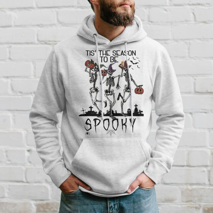 Halloween Tis' The Season To Be Spooky Dancing Skeletons Dancing Hoodie Gifts for Him