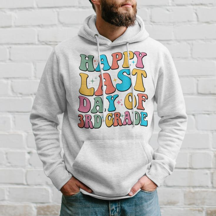 Happy Last Day Of 3Rd Grade Last Day Of School Groovy Hoodie Gifts for Him