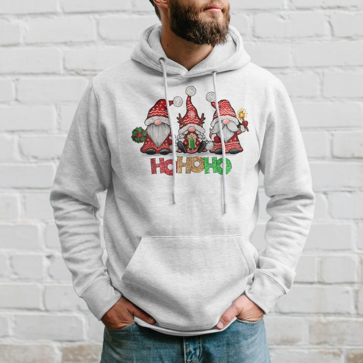 Ho Ho Ho Merry Christmas Santa Claus Gnome Reindeer Holidays Hoodie Gifts for Him