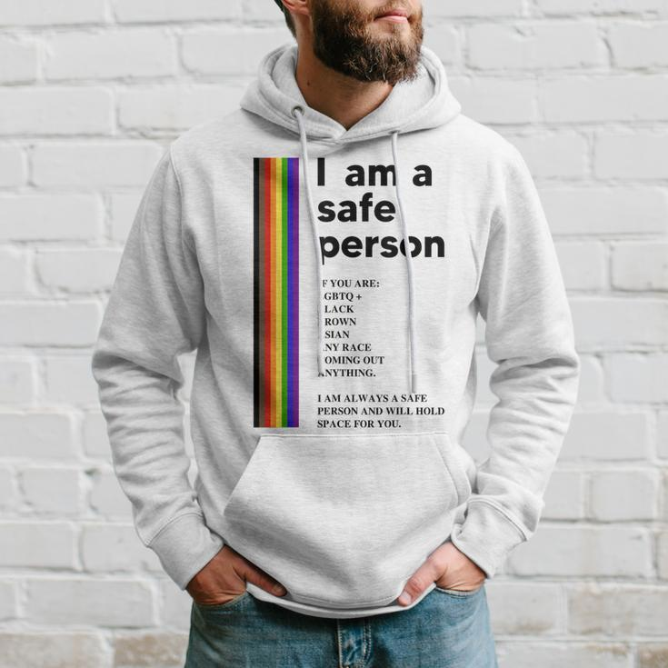 I Am A Safe Person Ally Lgbt Proud Gay Lesbian Lgbt Month Hoodie Gifts for Him