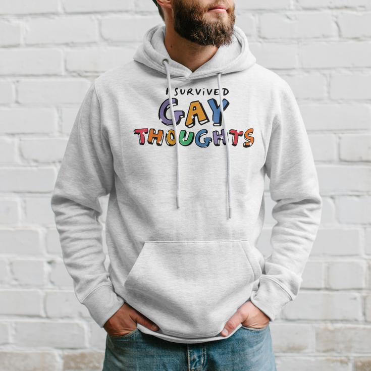 I Survived Gay Thoughts Hoodie Gifts for Him