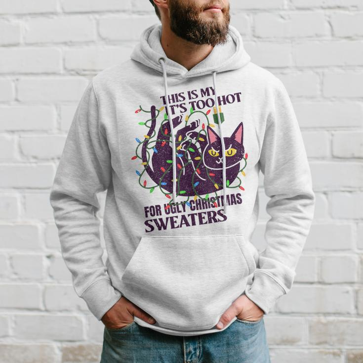 This Is My It's Too Hot For Ugly Christmas Sweaters Lights Hoodie Gifts for Him