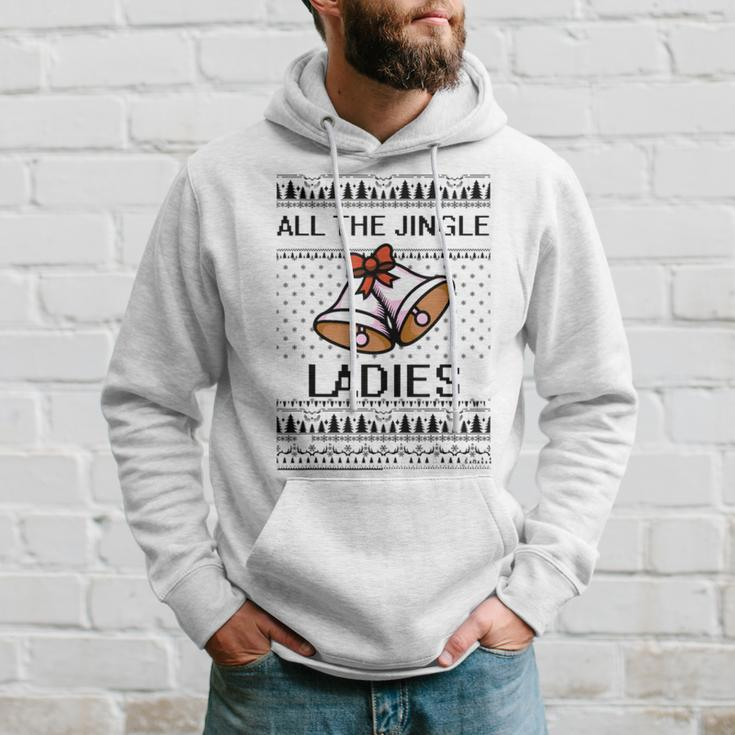 All The Jingle Ladies Ugly Christmas Sweaters Hoodie Gifts for Him