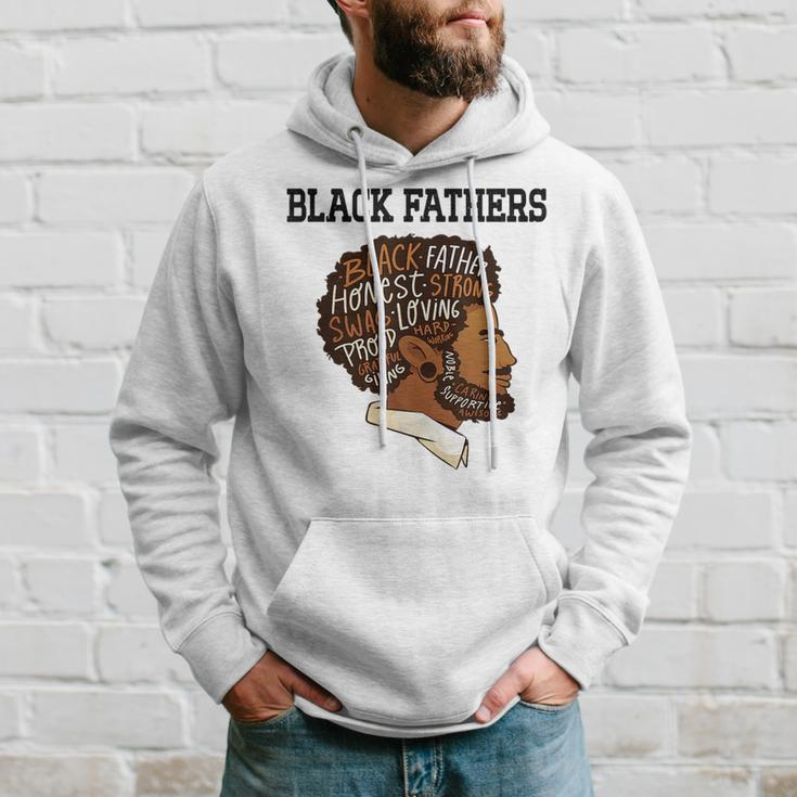 Junenth Black Fathers Matter Fathers Day Pride Dad Black Hoodie Gifts for Him