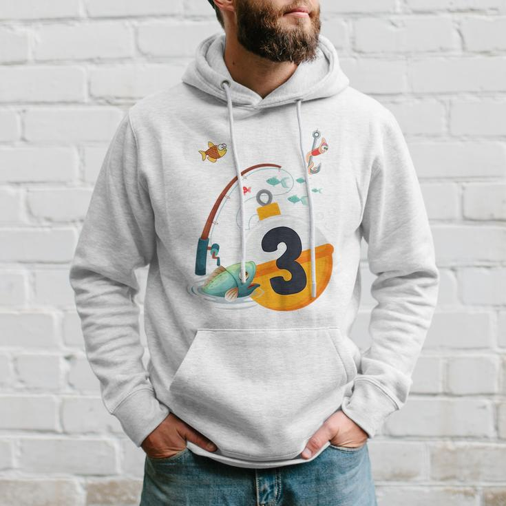 Kids 3Rd Birthday Fishing Theme For Boys And Girls O-Fishally 3 Hoodie Gifts for Him