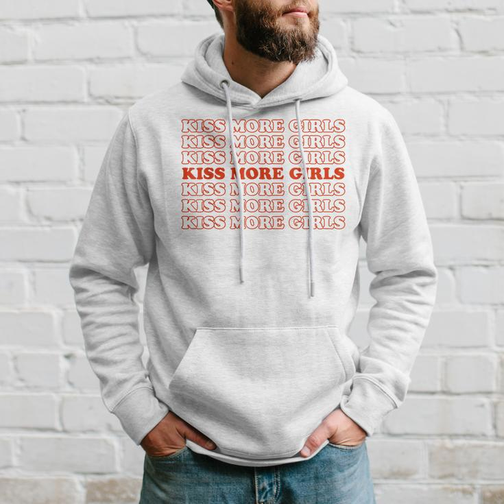 Kiss More Girls - Lesbian Bisexual Lgbtq Pride Month 2021 Hoodie Gifts for Him
