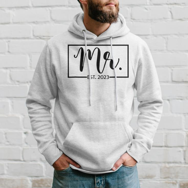 Mr Est 2023 Just Married Wedding Hubby Mr & Mrs Gifts Hoodie Gifts for Him