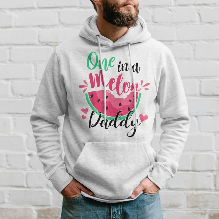 One In A Melon Daddy Summer Birthday Party Matching Family Hoodie Gifts for Him