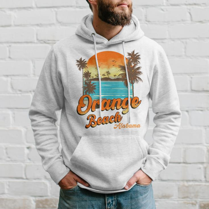 Orange Beach Alabama Summer Vacation Sunset Palm Trees Orange Funny Gifts Hoodie Gifts for Him
