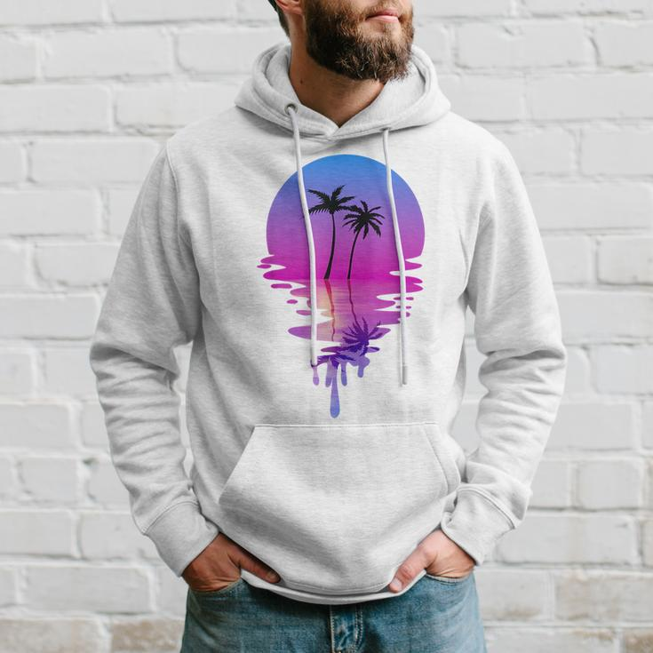 Palm Trees Beach Sunset Beach Lovers Summer Vacation Hoodie Gifts for Him