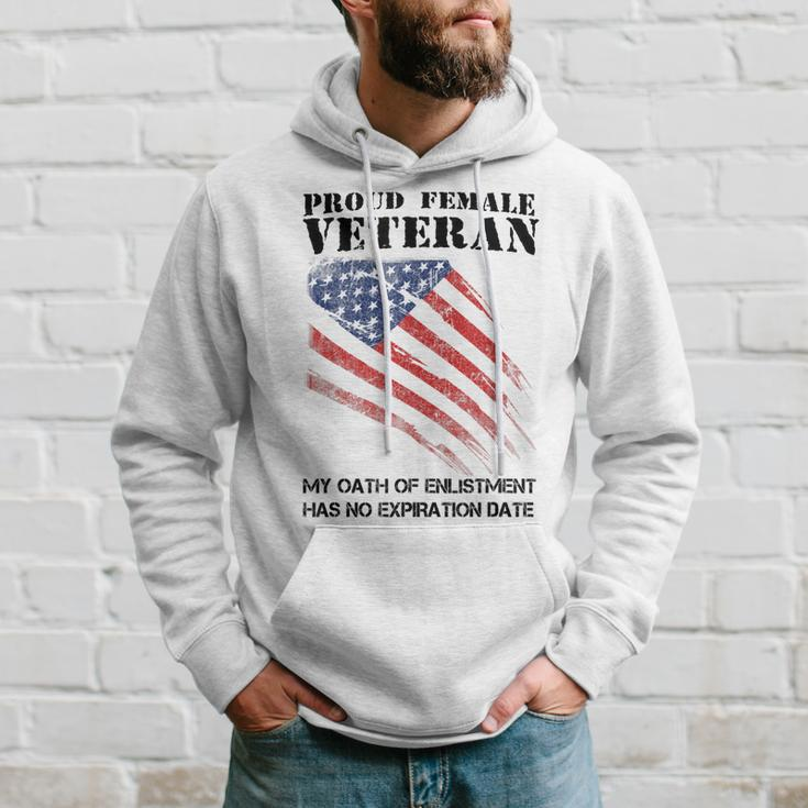 Proud Female Veteran Gift For Independence Day Hoodie Gifts for Him