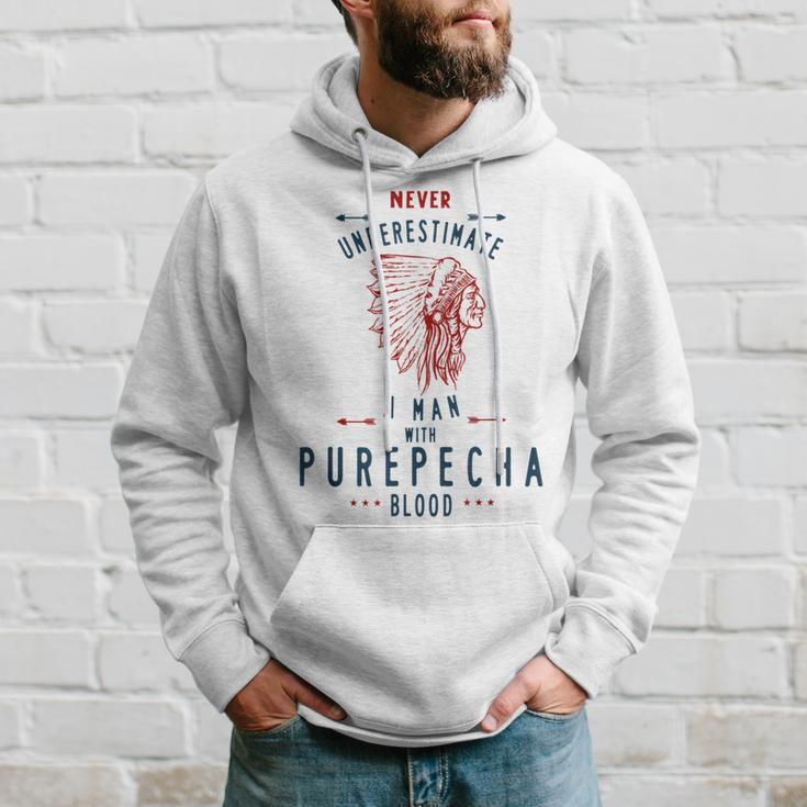 Purepecha Native Mexican Indian Man Never Underestimate Indian Funny Gifts Hoodie Gifts for Him