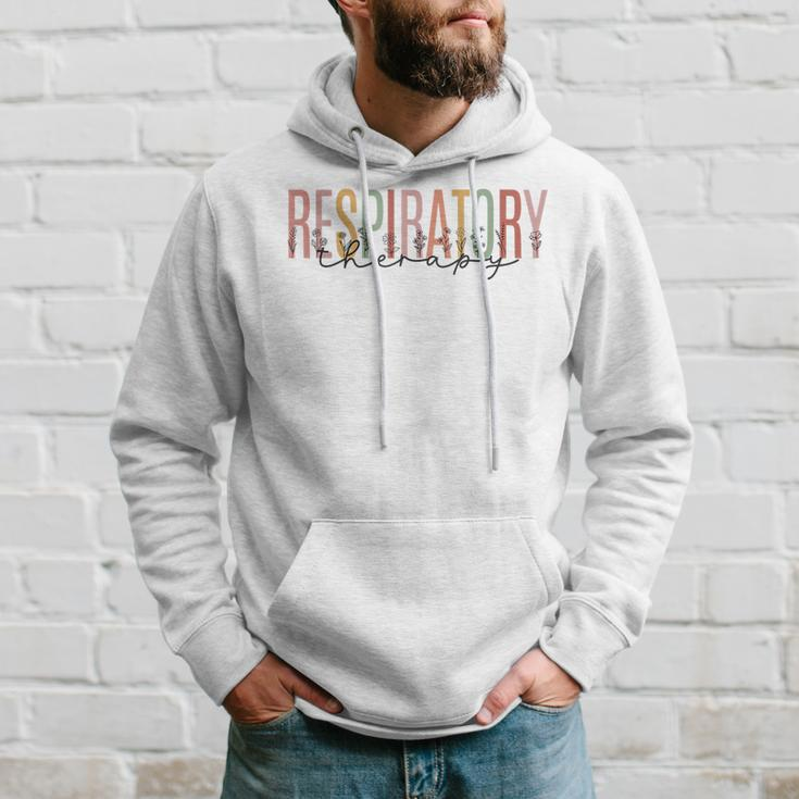 Respiratory Therapist Therapy Nicu Respiratory Retro Colors Hoodie Gifts for Him