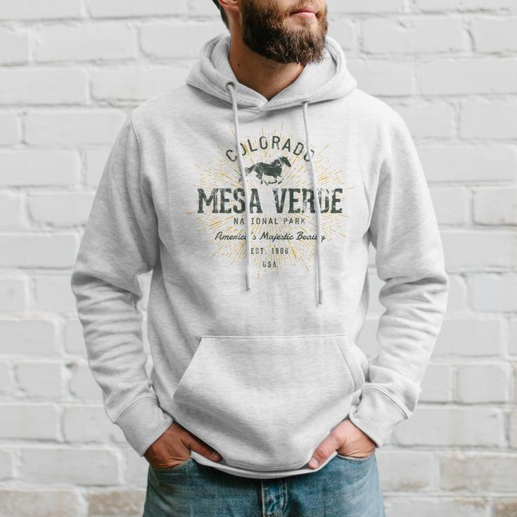 Retro Style Vintage Mesa Verde National Park Hoodie Gifts for Him