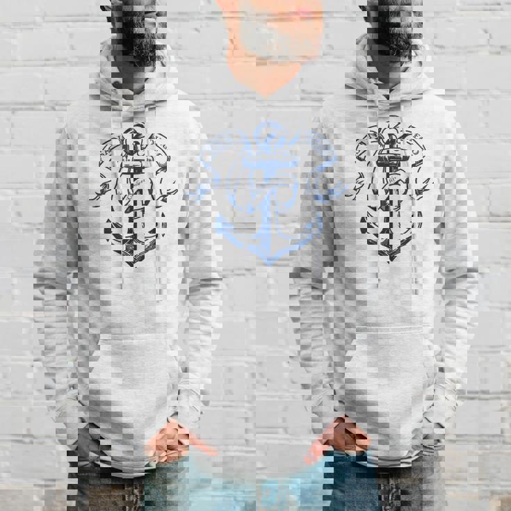 San Diego Souvenir Anchor Vintage Hoodie Gifts for Him