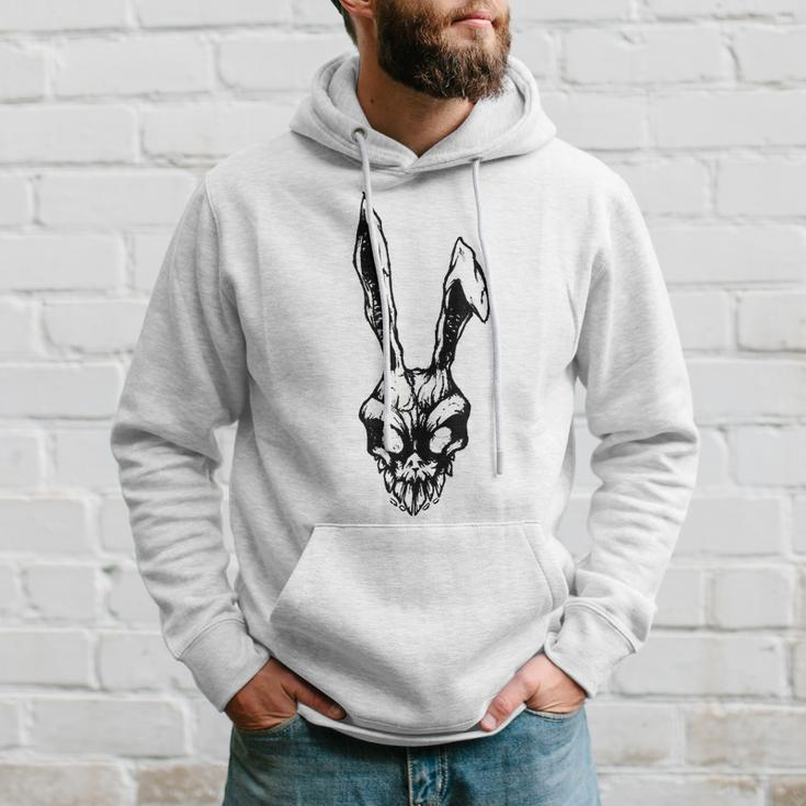 Scary Vintage Angry Rabbit Scull Halloween Party Costume Gifts For Rabbit Lovers Funny Gifts Hoodie Gifts for Him