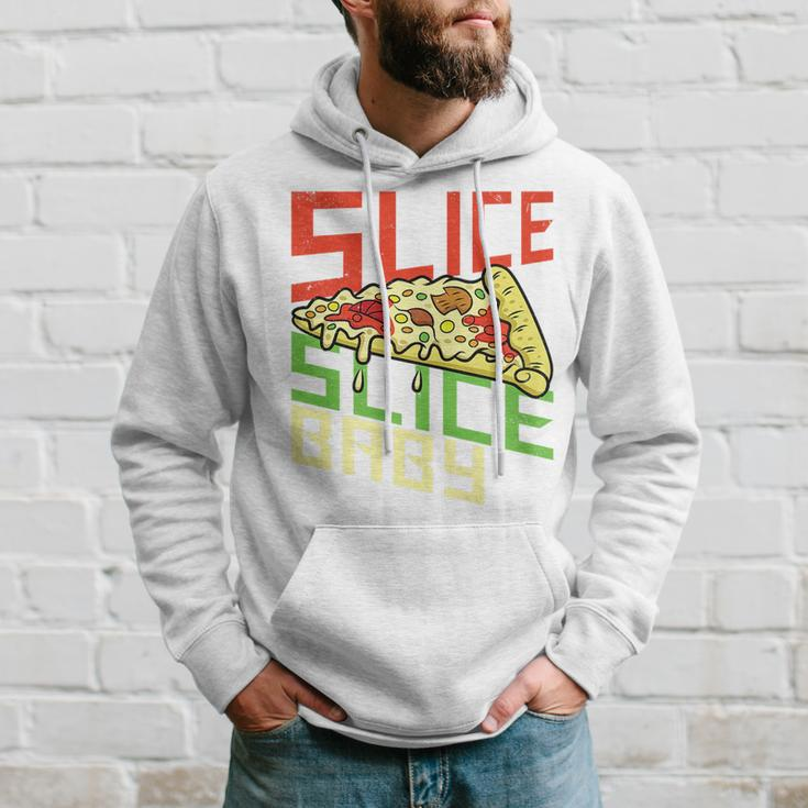 Slice Slice Baby Funny Pizza New York Foodie Pie Italian Hoodie Gifts for Him