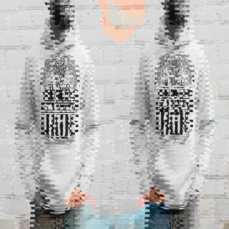 So Many Village Idiots So Few Dragons Renaissance Ren Faire Hoodie Gifts for Him