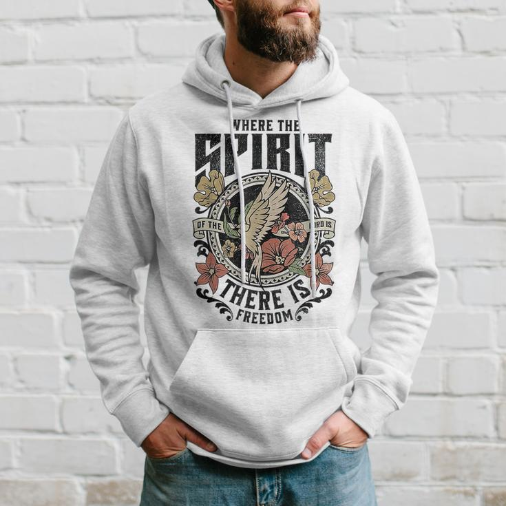 Where The Spirit Of The Lord Is There Is Freedom Hoodie Gifts for Him
