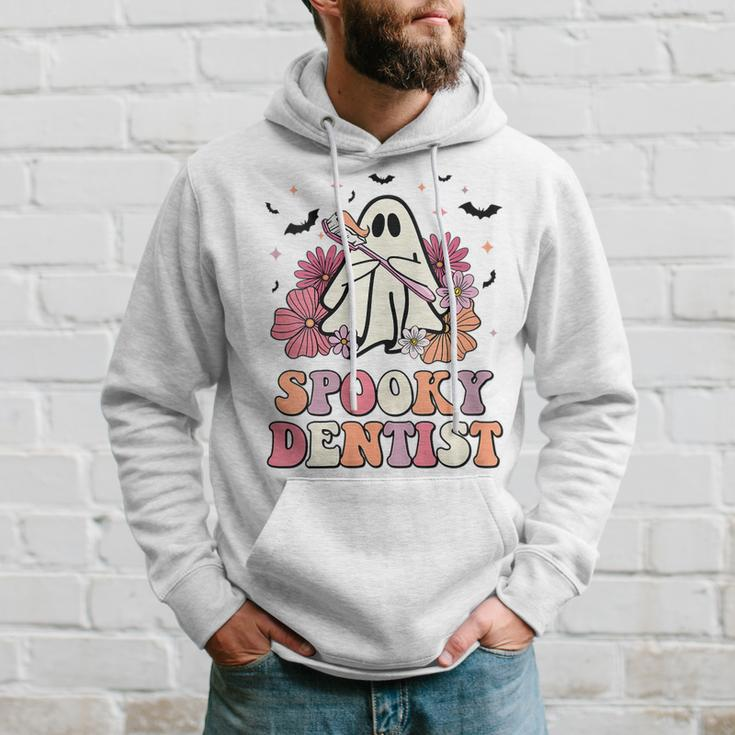 Spooky Dentist Ghost Halloween Dental Trick Or Th Hoodie Gifts for Him