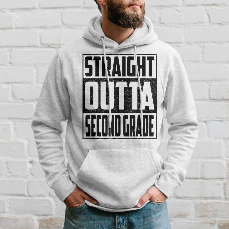 Straight Outta Second Grade School Graduate 2023 2Nd Grade Hoodie Gifts for Him