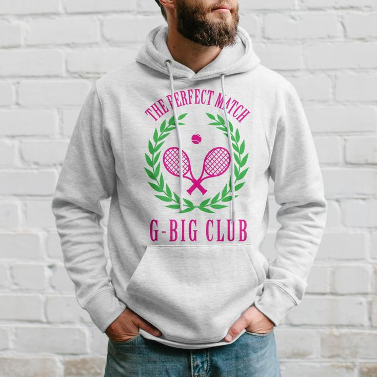 Tennis Match Club Little G Big Sorority Reveal Hoodie Gifts for Him