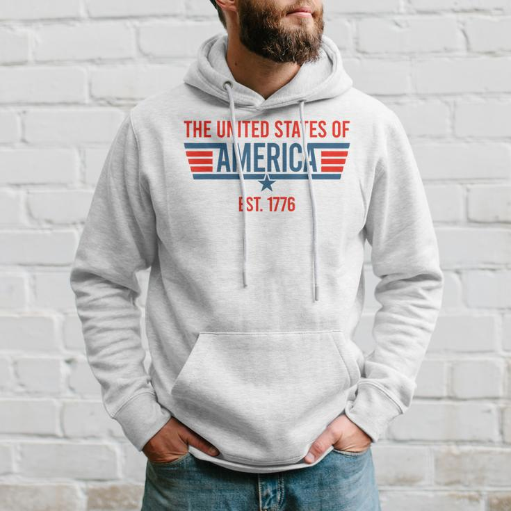 The United States Of America Est July 4Th 1776 Patriotic Usa Hoodie Gifts for Him