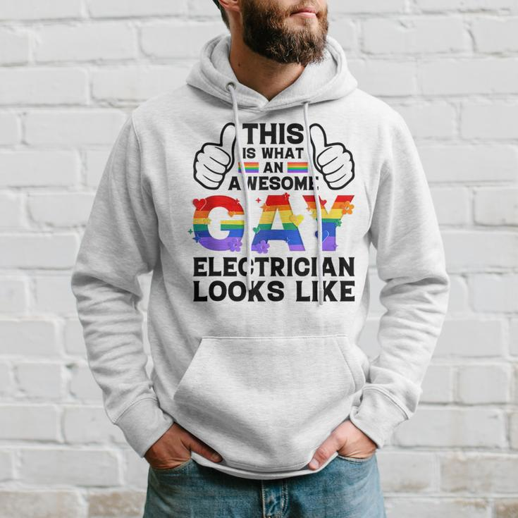 This Is What A Gay Electrician Looks Like Lgbtq Pride Month Hoodie Gifts for Him