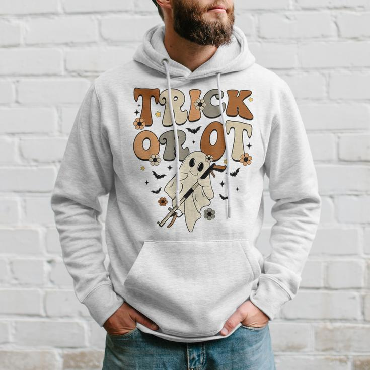 Trick Or Occupational Therapy Ot Ghost Halloween Costume Hoodie Gifts for Him