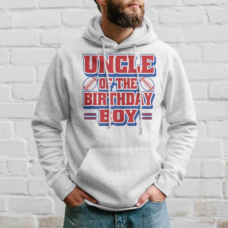 Uncle Football Birthday Boy Family Baller B-Day Party Hoodie Gifts for Him