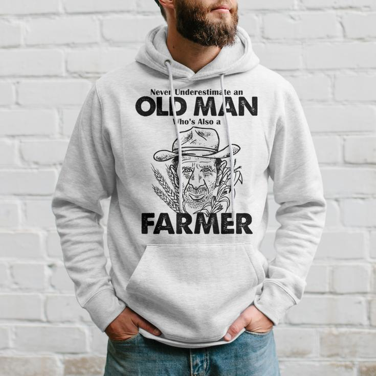Never Underestimate A Farmer Farming Hoodie Gifts for Him