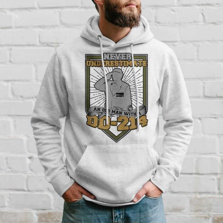 Never Underestimate An Old Man With A Dd-214 Air Force Hoodie Gifts for Him