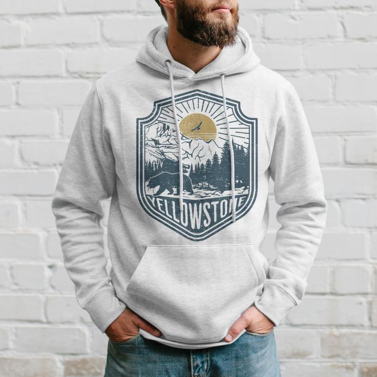 Yellowstone National Park Bear Nature Hiking Outdoors Hoodie Gifts for Him