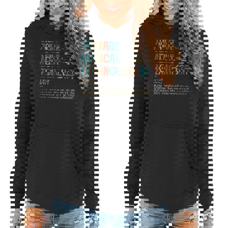 1970S Retro Vintage Medical Technologist Women Women Hoodie