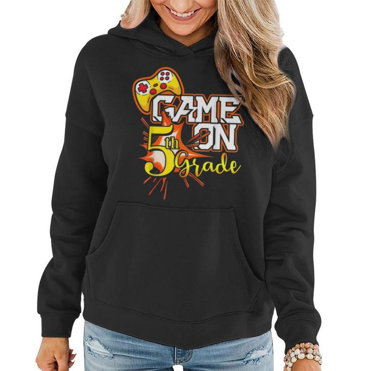 5Th Grade Teacher & Student - Game On Video Controller   Gifts For Teacher Funny Gifts Women Hoodie