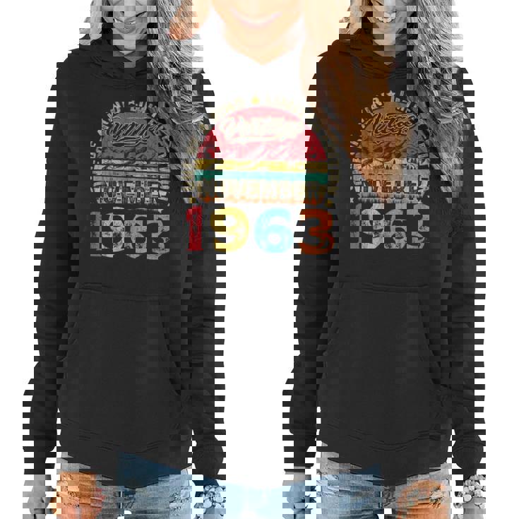 60 Years Old Made In November 1963 60Th Birthday Women Women Hoodie