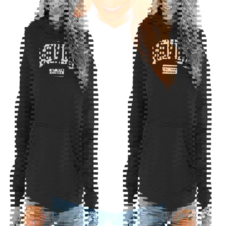 Accoville West Virginia Wv College University Sports Style Women Hoodie