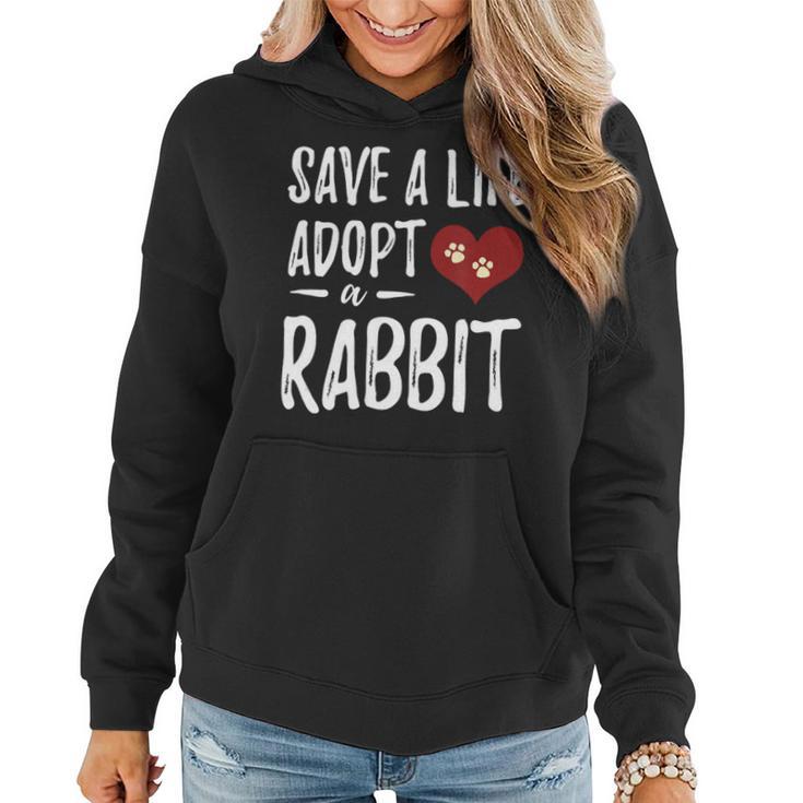 Adopt A Rabbit Funny Rescue Bunny Mo Women Hoodie