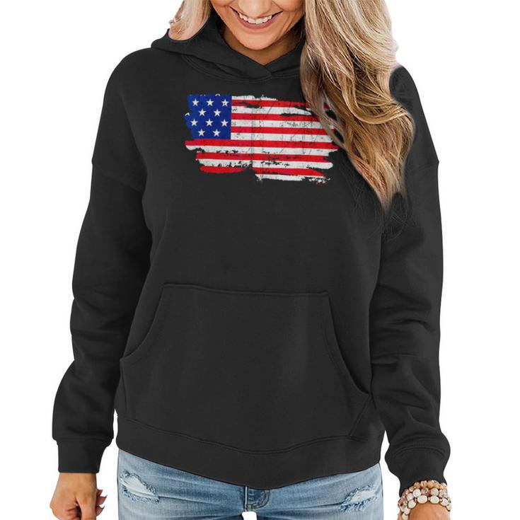 America Flag Usa Patriotic 4Th Of July Independence Day Women Hoodie