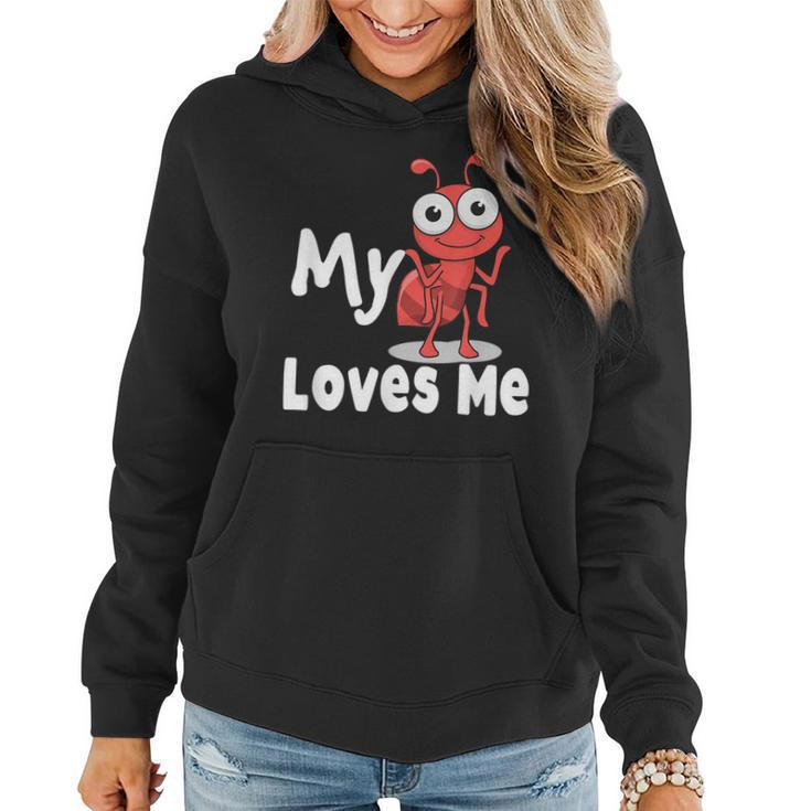 Ant Lovers_My Aunt Loves Me Family For Nephew & Niece Women Hoodie