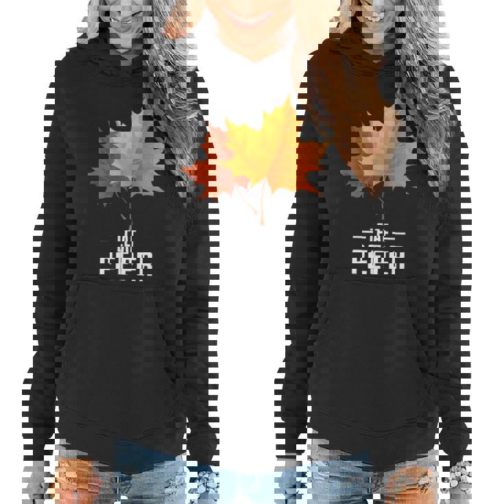 Autumn Fall Color Leaf Peeper Autumn Peeping Fall Retro Cute Women Hoodie