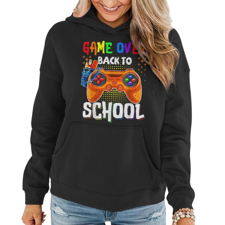 Back To School Funny Game Over Teacher Student Controller  Gifts For Teacher Funny Gifts Women Hoodie