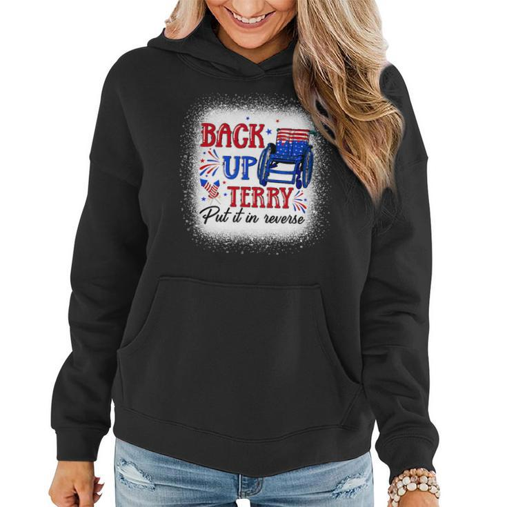 Back Up Terry Put It In Reverse 4Th Of July American Flag 1 Women Hoodie